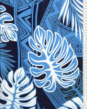 Polynesian fabric HAU Blue - Tissushop